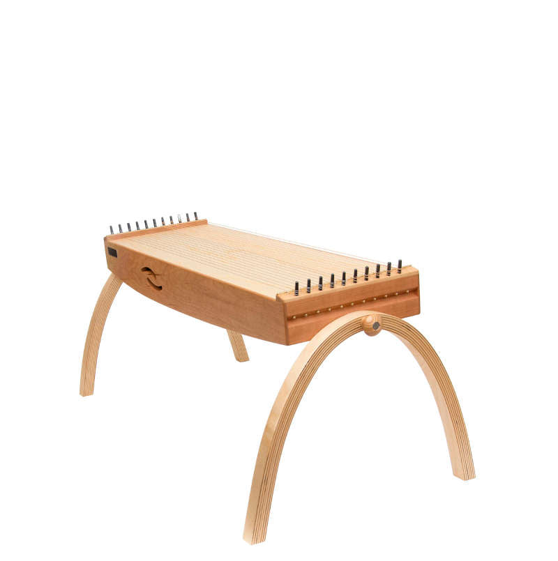 Kleine Rundständer, 28 cm hoch, mit Holzgriffen und Muffe