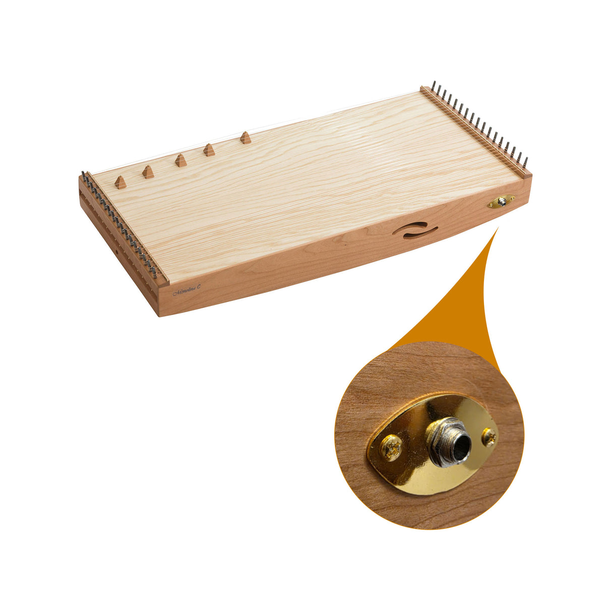 Eingebauter Tonabnehmer für Monolina Monochord, mit Vorverstärker