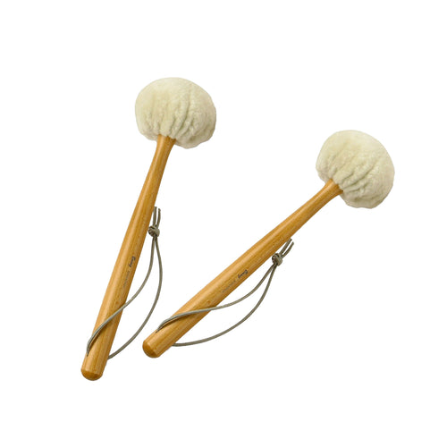 Bass-Schlägel Paar, Wollvlieskopf
