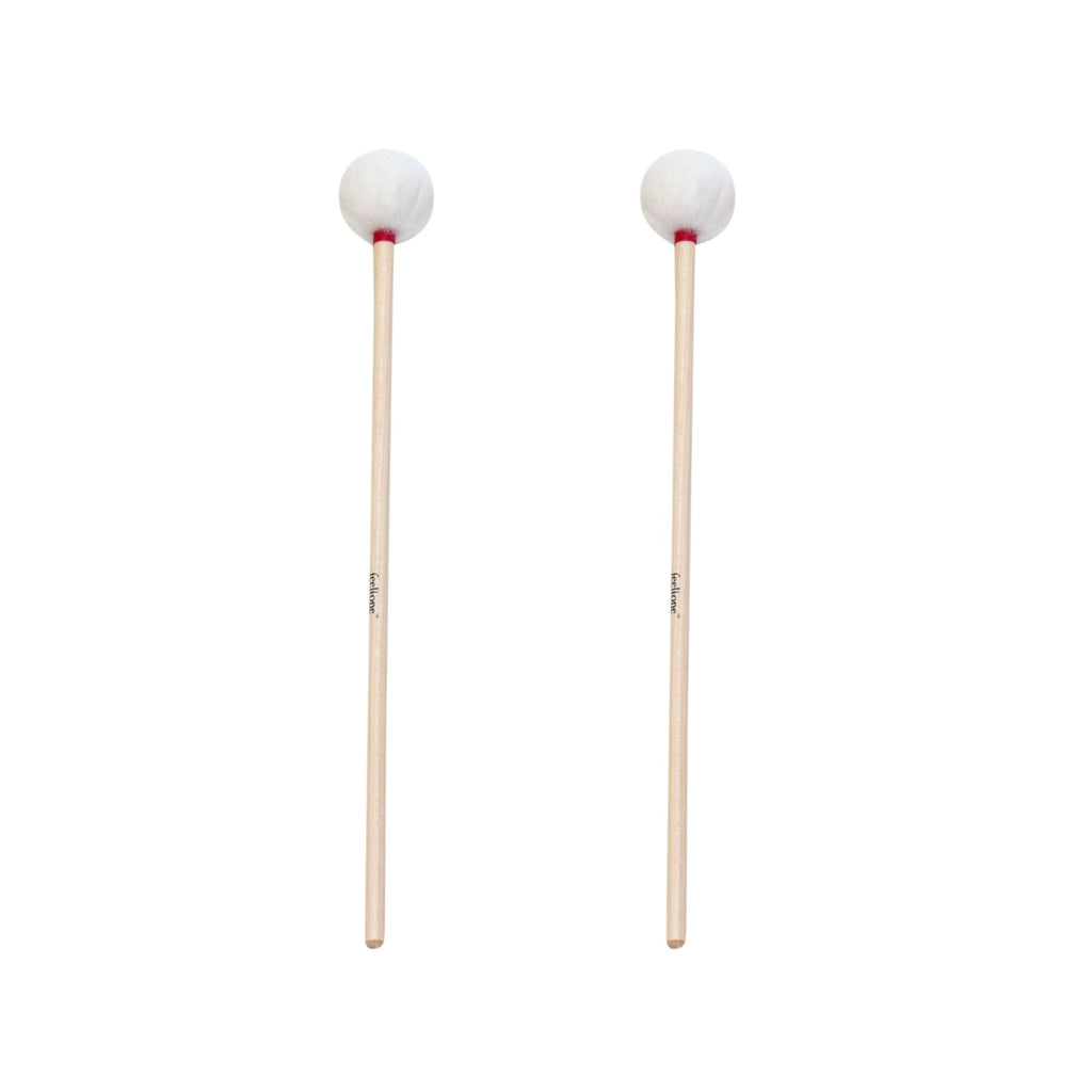 Schlägel Paar, Wollvlieskopf ø 4,5cm / 38cm