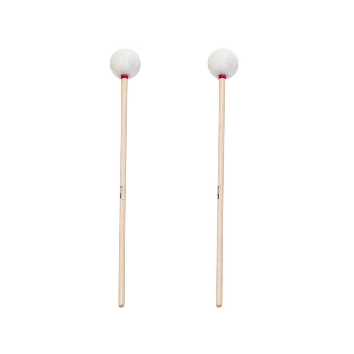 Schlägel Paar, Wollvlieskopf ø 4,5cm / 38cm