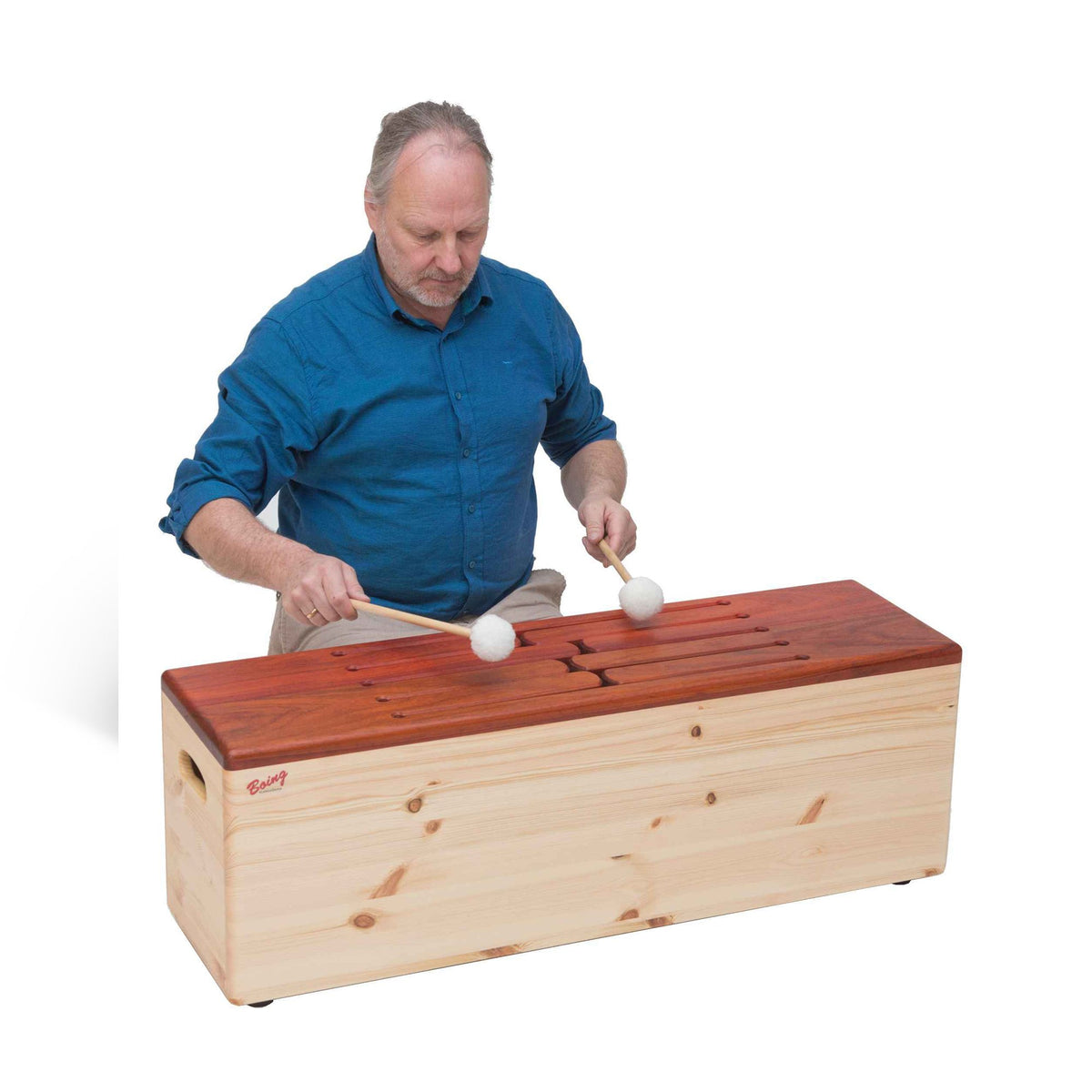 Tenor-Schlitztrommel in Padouk, D-Moll Pentatonik, Anwendung