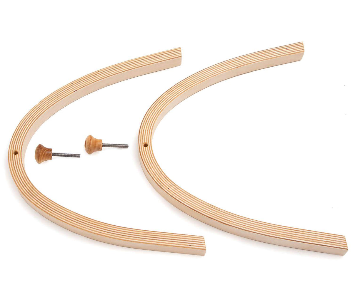 Bogenfüße 37cm hoch, mit Holzgriffen